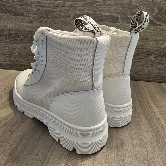 Dr. Martens Combs Boots White Poly Women's Size 8 - Picture 8 of 11
